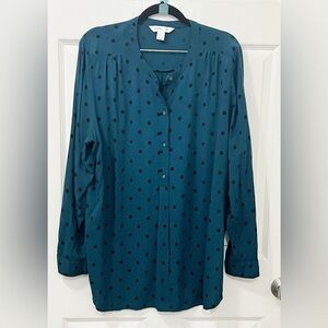 Old Navy Polka Dot The Tunic Shirt Size X-Large